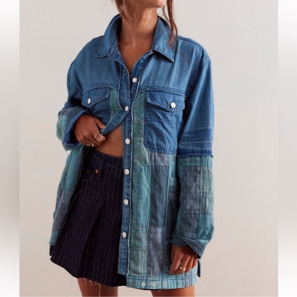 We The Free Heritage Quilted Shirt Jacket MWT - Picture 2 of 10